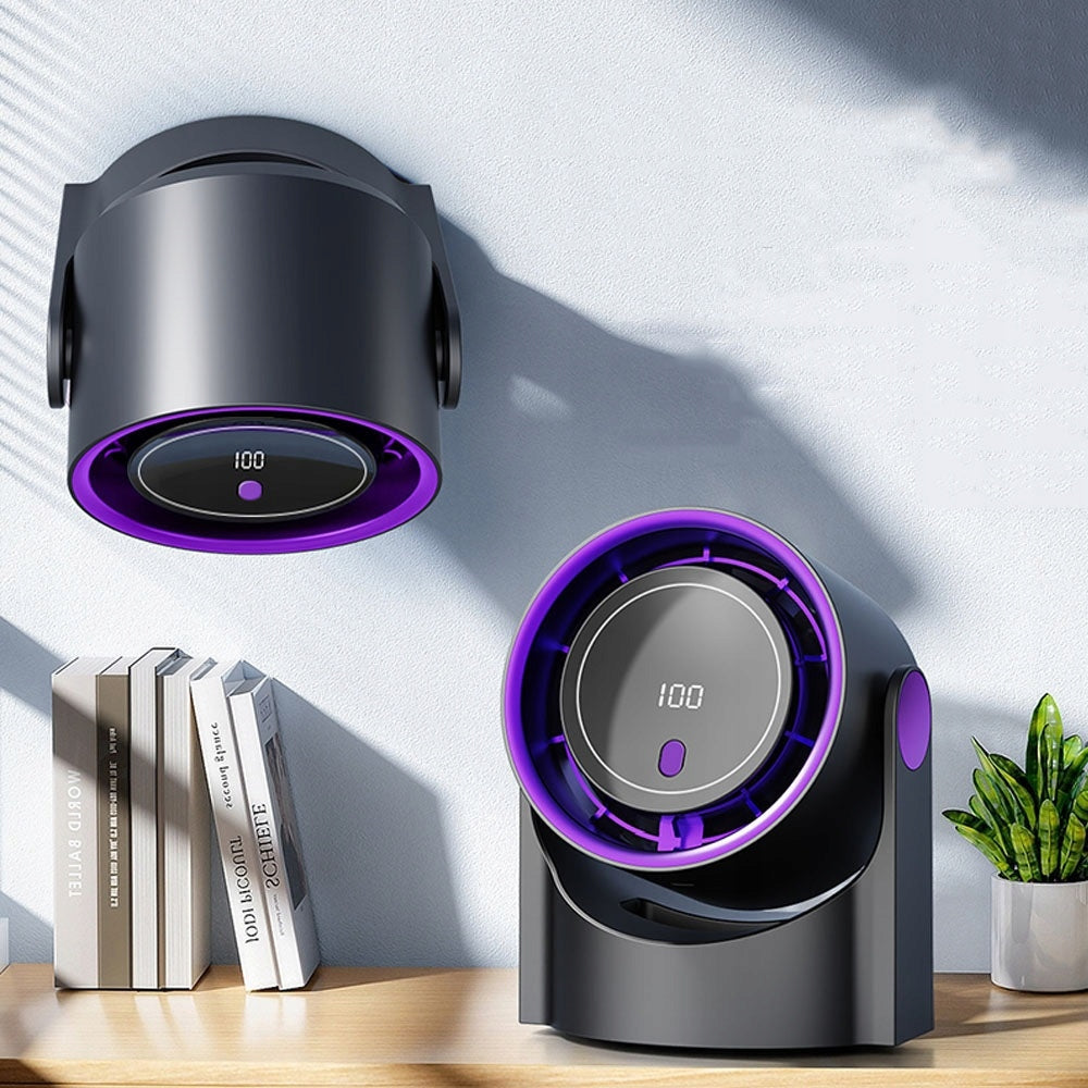 Table Turbo Fan 100 Speeds, Rechargeable Travel Fan Functions none