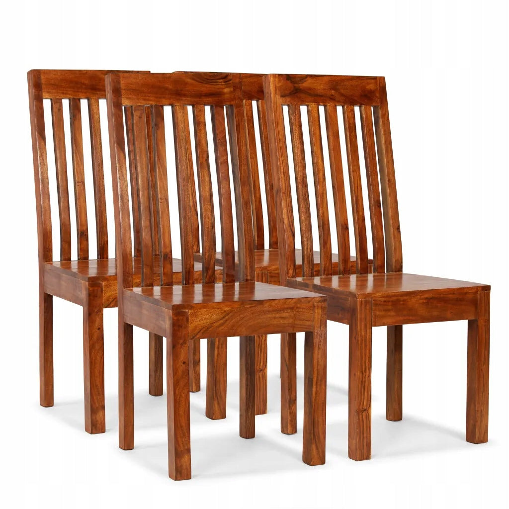Table chairs, 4 pcs, solid wood, modern