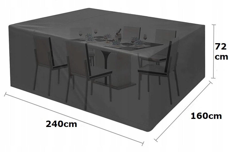 Table cover chairs garden furniture 240x160x72 with water resistant ventilation Manufacturer Gremex