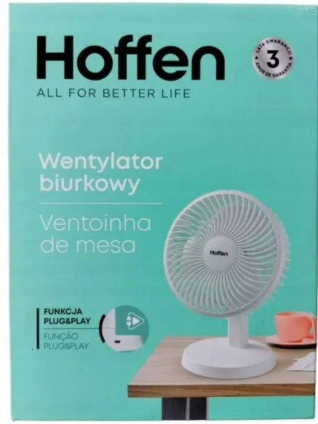 Table fan Hoffen EF-3111-W white