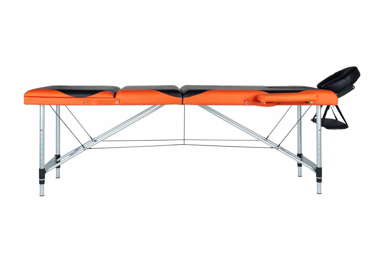 Table, massage bed 3-segment aluminum two-tone Product weight with unit packaging 15.5 kg