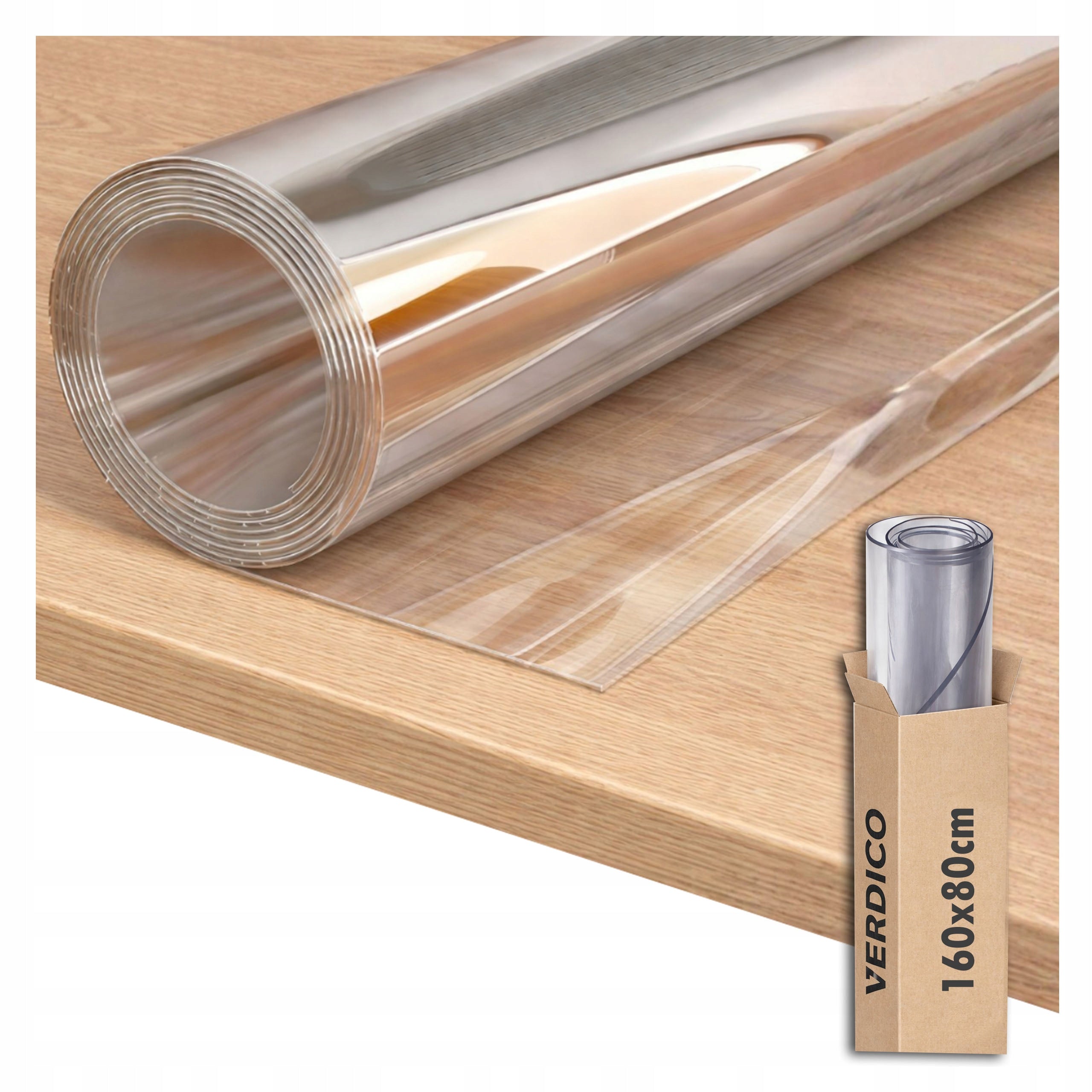 Table mat PROTECTIVE transparent pad 2mm SOFT GLASS 160x80cm