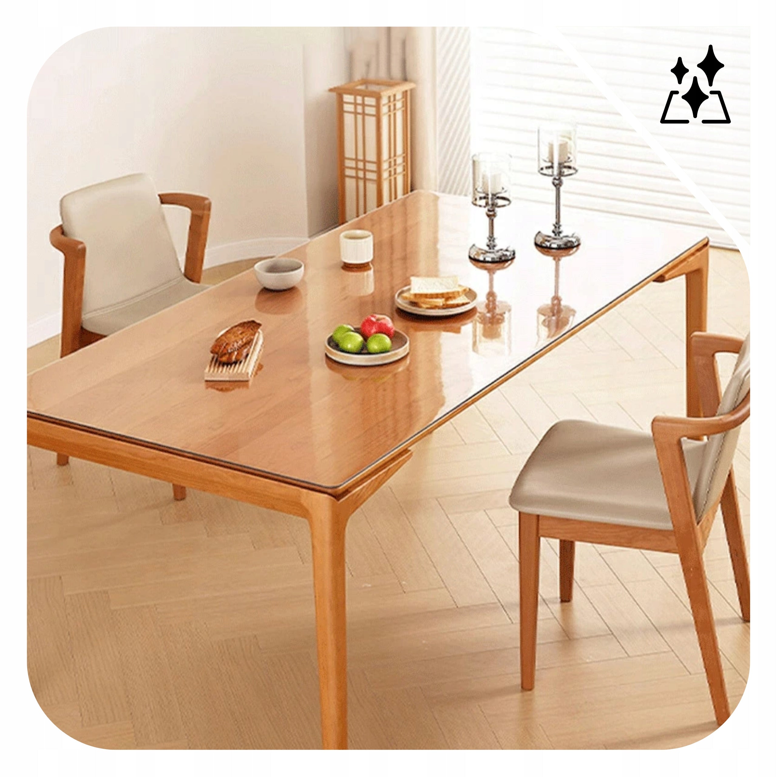 Table mat PROTECTIVE transparent pad 2mm SOFT GLASS 180x90cm Packaging status original