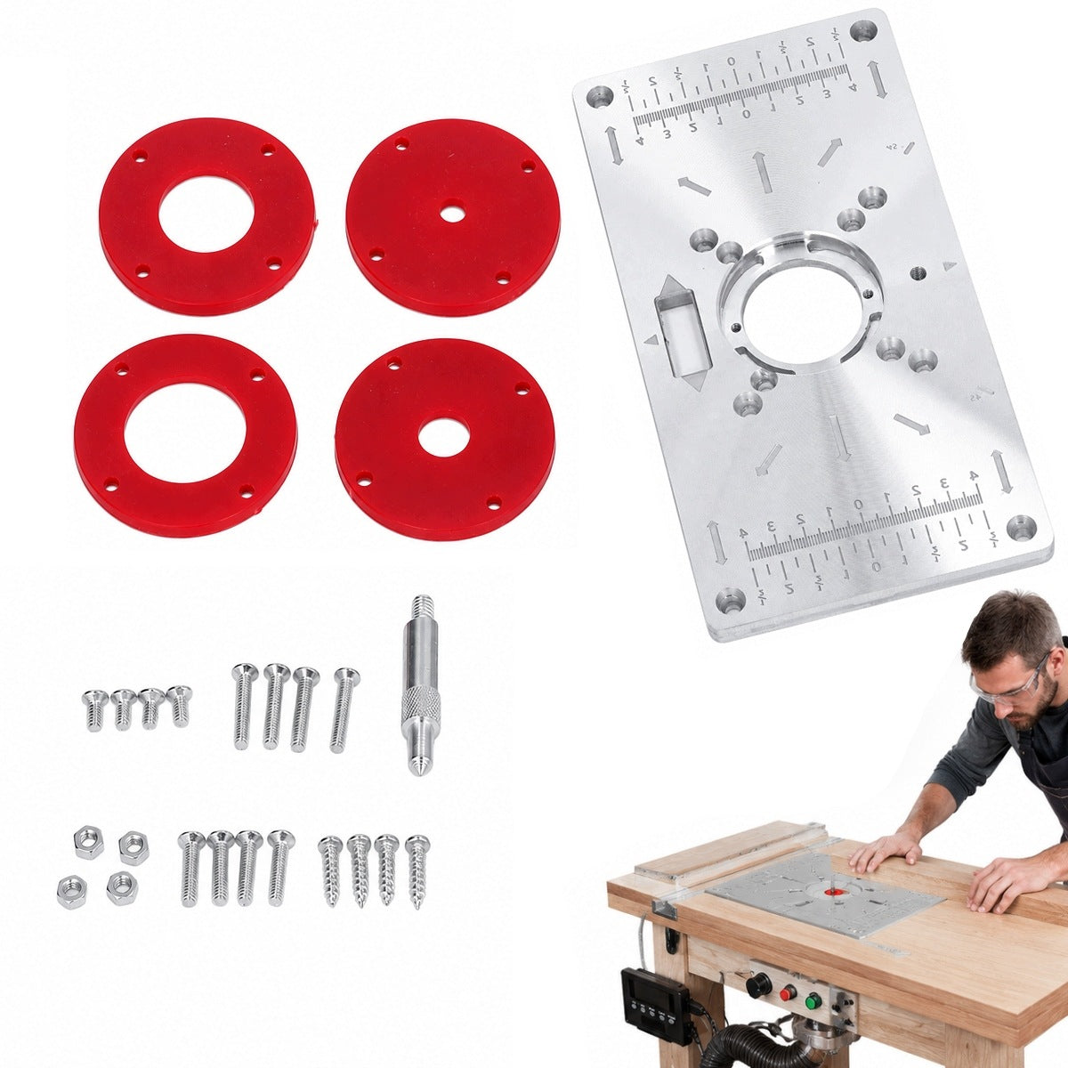 Table top for milling machine Insert plate for milling table