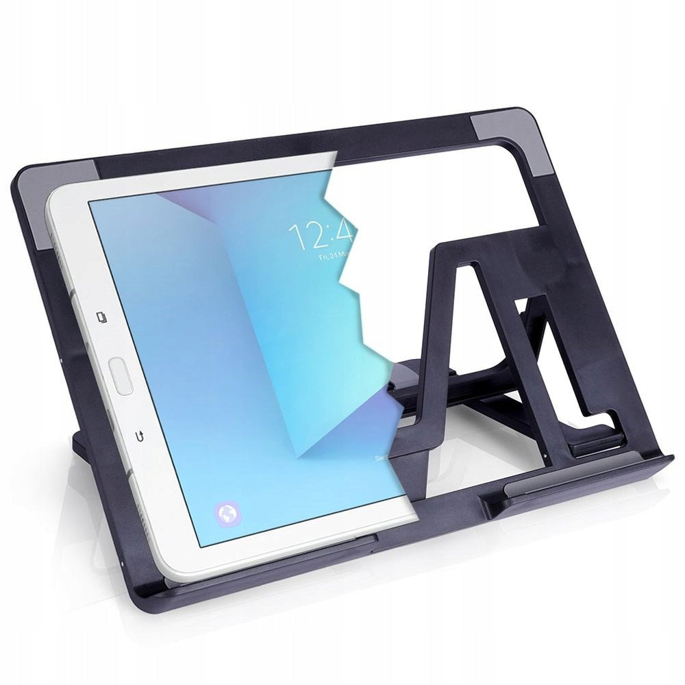 Tablet stand black adjustable 25x18x2 cm