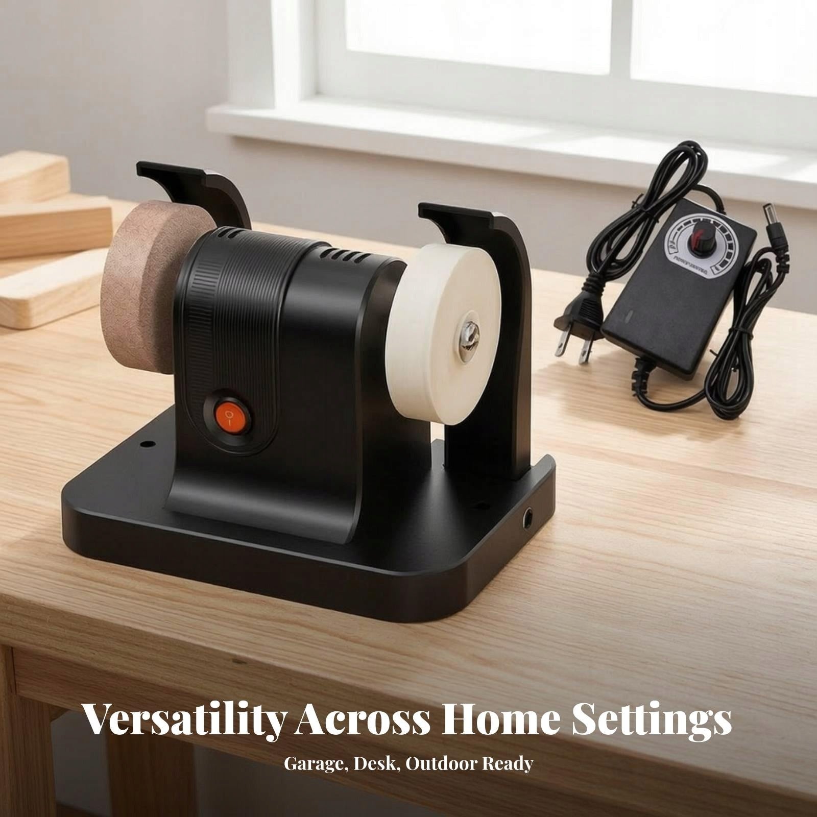 Tabletop Electric Grinder Adjustable Speed Desktop Honing Tool with Dual Medical device no
