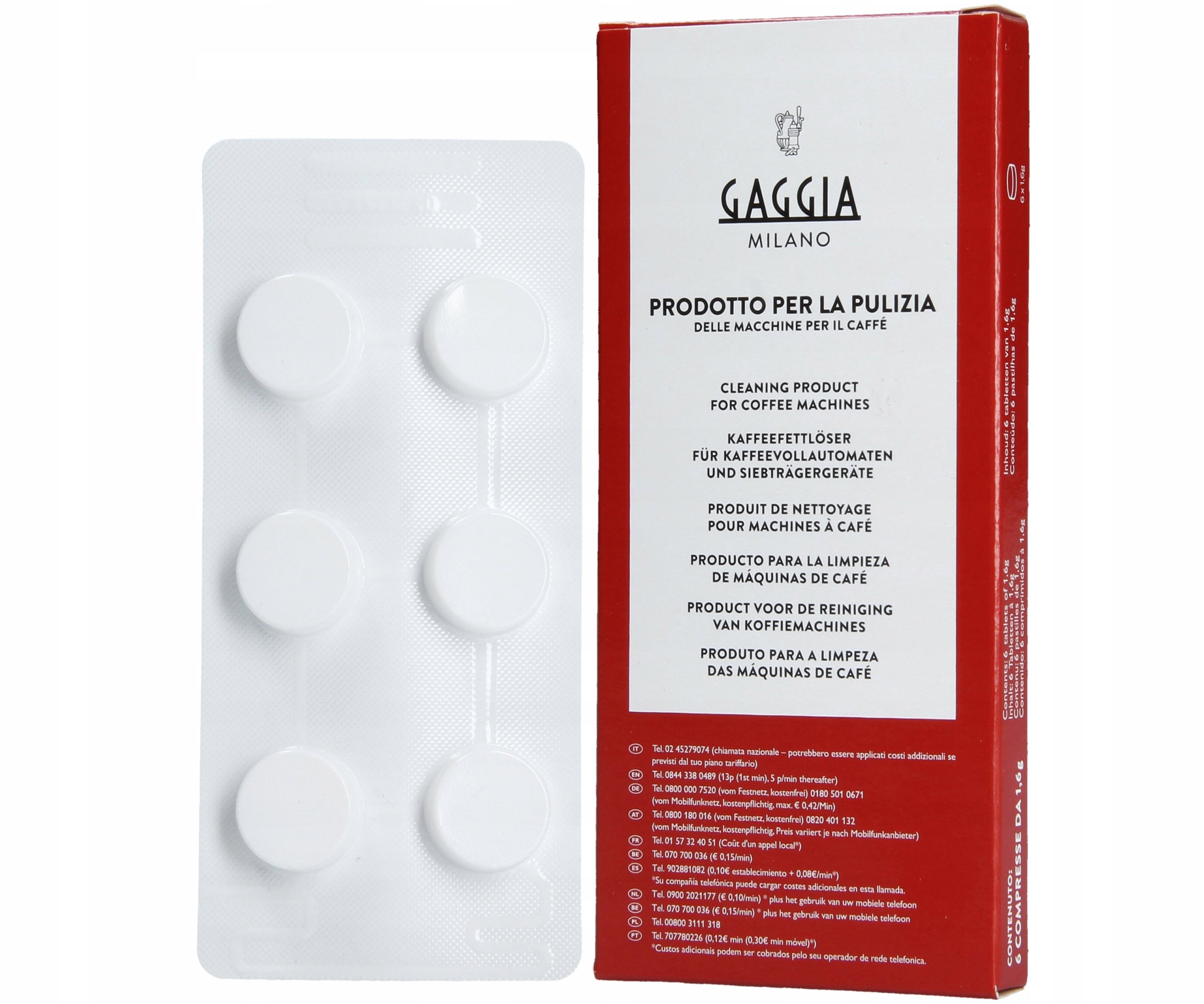 Tablets Gaggia 6pcs for cleaning coffee machines