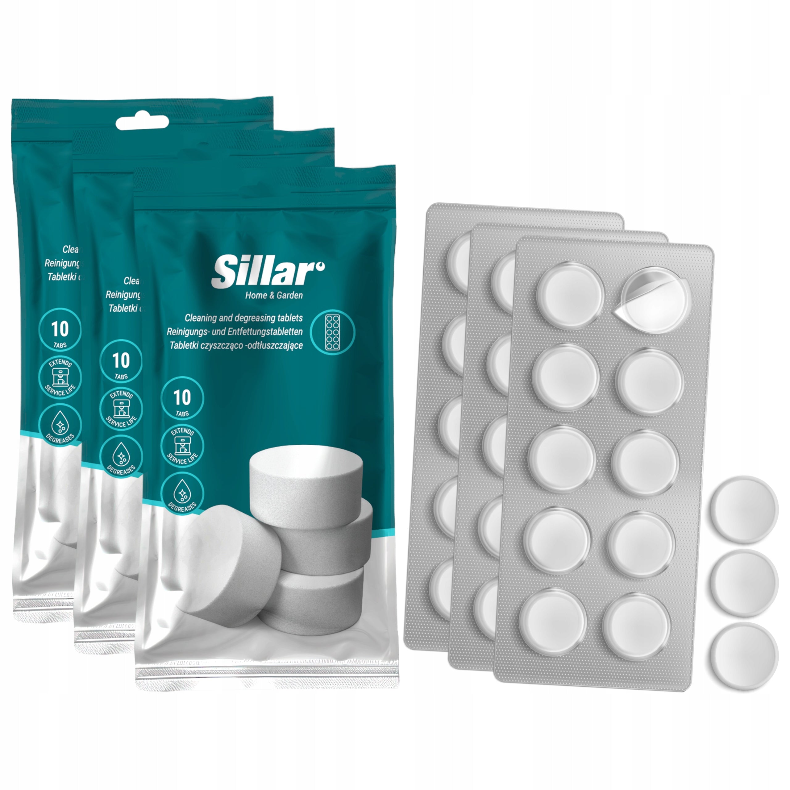 Tablets for cleaning and degreasing the machine - universal 30 x 2g