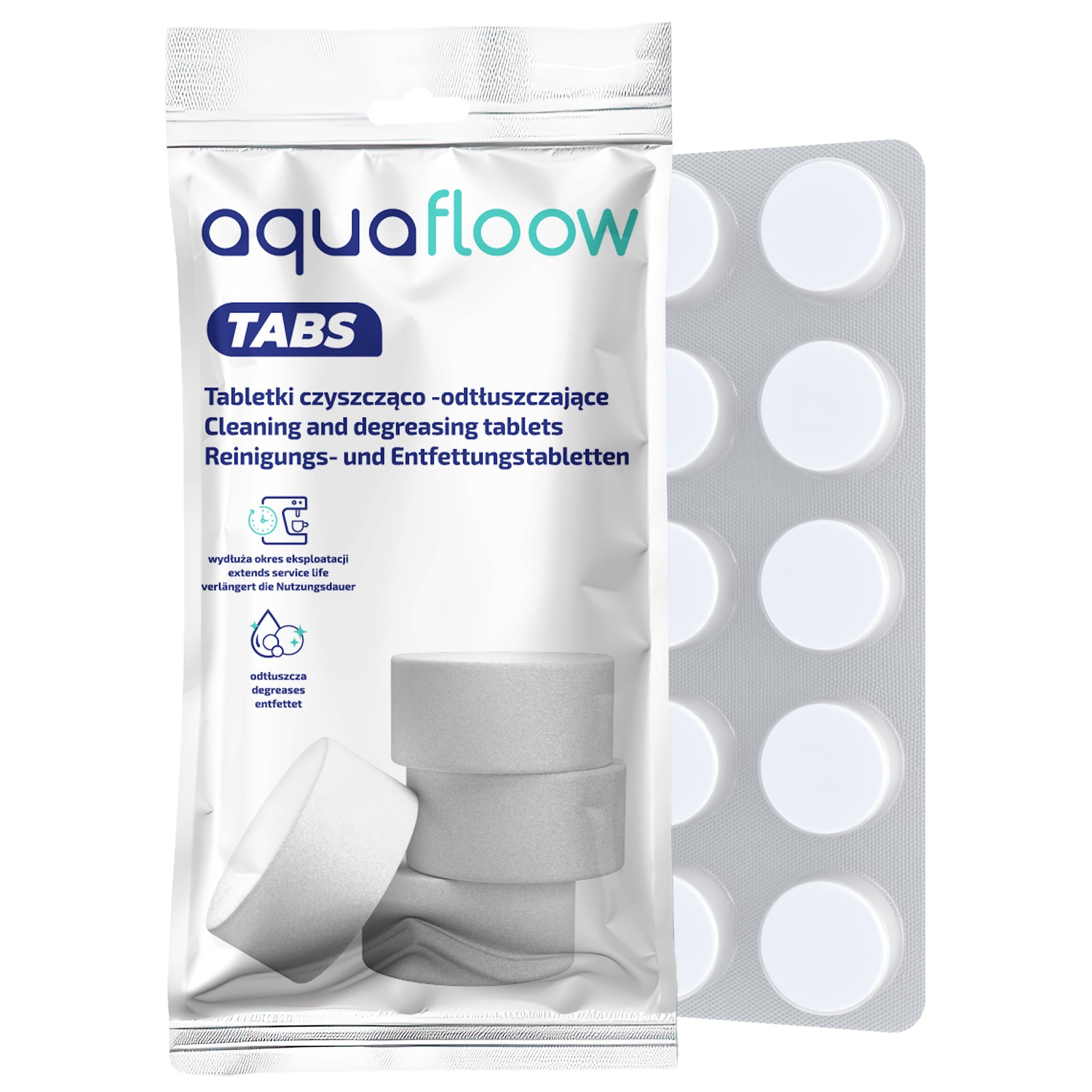 Tablets for cleaning the machine + degreasing AquaFloow Tabs 10 pieces