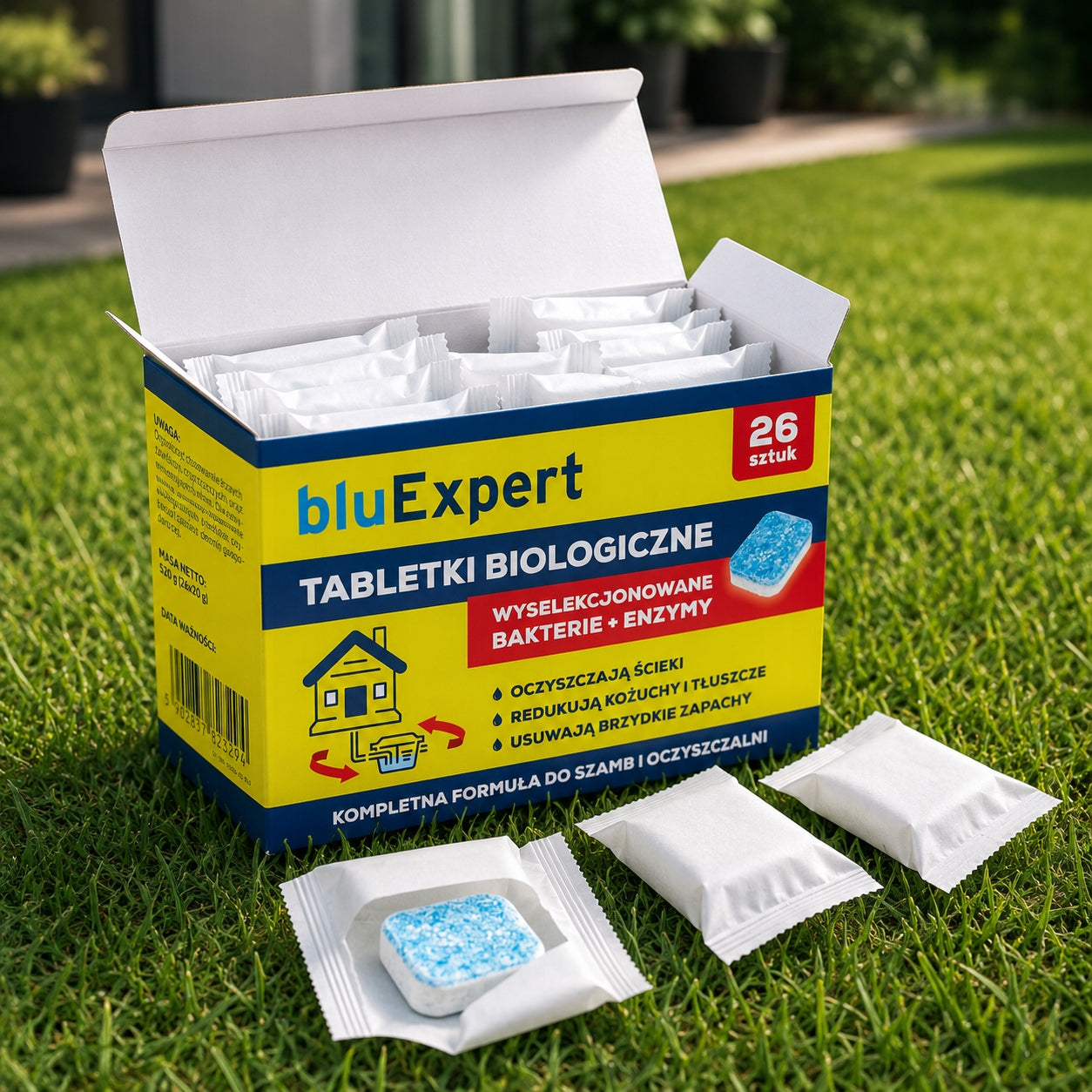 Tablets for septic tank strong, stock for Year + 1 MONTH FREEBIE 26pcs bluExpert Manufacturer BioExpert