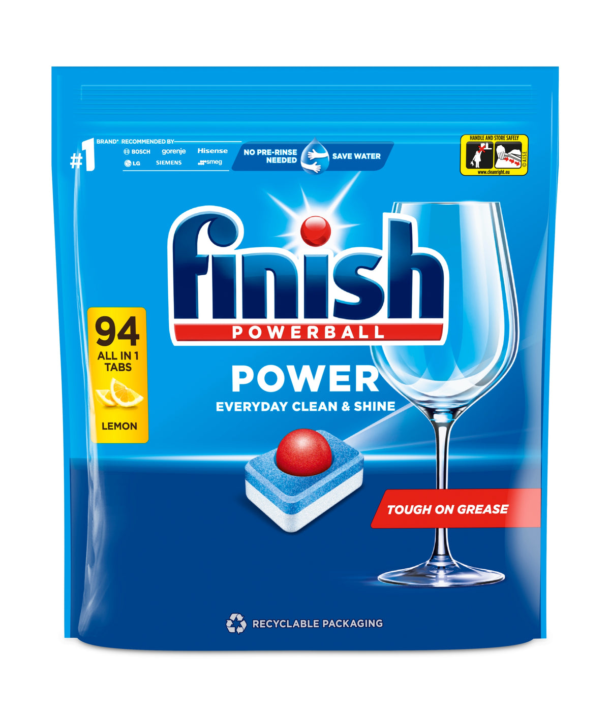 Tablety do myčky Finish Powerball All in 1 Max Lemon 94 tablet Manufacturer code 5997321736297