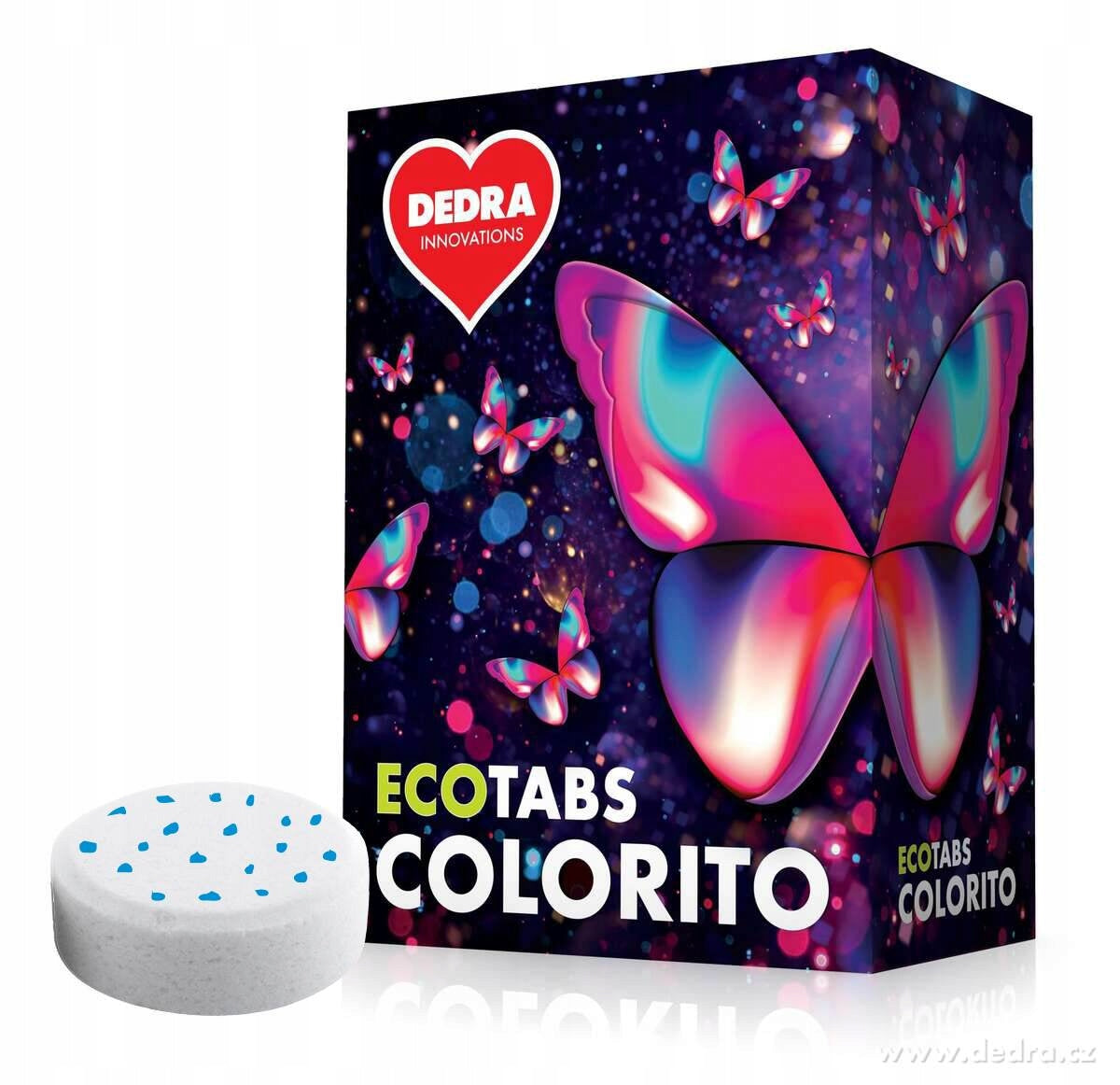 Tablety na barevné prádlo DEDRA ECOTABS COLORITO, 26 tablet