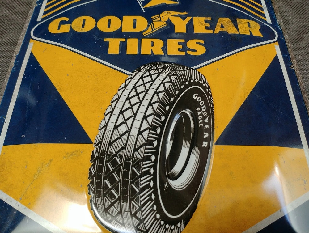 Metallplatte 20 x 30 cm, Goodyear Super Cushion 