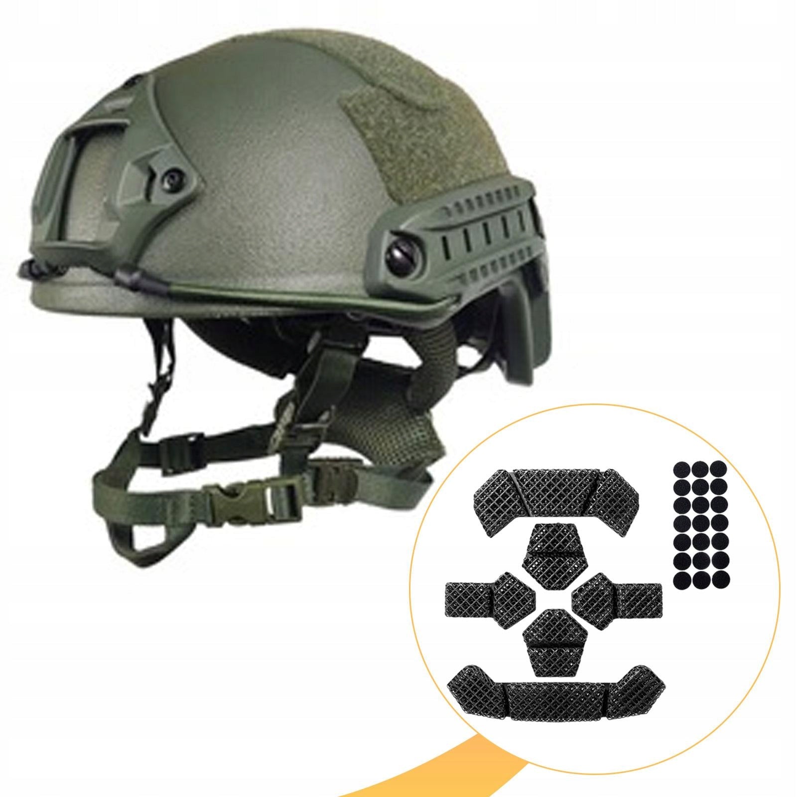 Tactical Helmet Pads Helmet Inner Pad Liner System Breathable 6Pcs