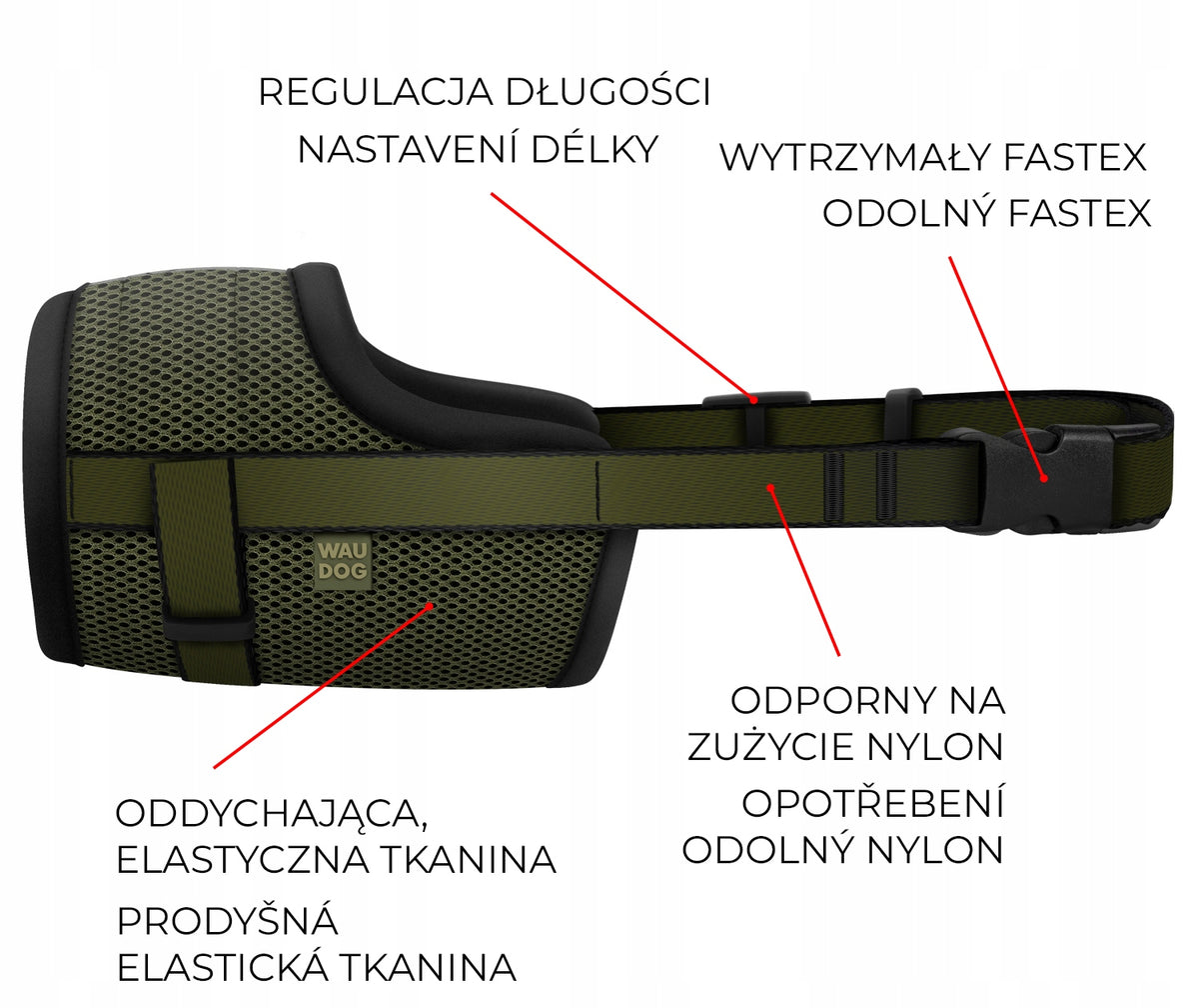 Tactical Network Dog muzzle reliable khaki Size L EAN (GTIN) 4823089359922