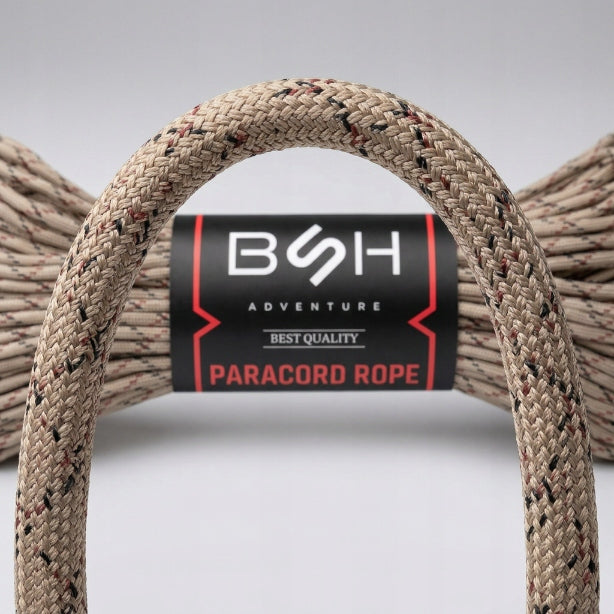Tactical Paracord Cable BSH 30m Desert Camo Strong 180kg Parachute Manufacturer code BR005E