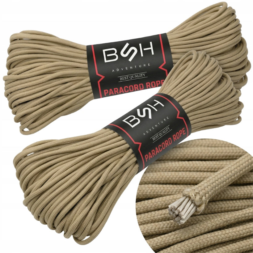 Tactical Paracord Cable BSH 30m Sand Strong Up to 180 KG