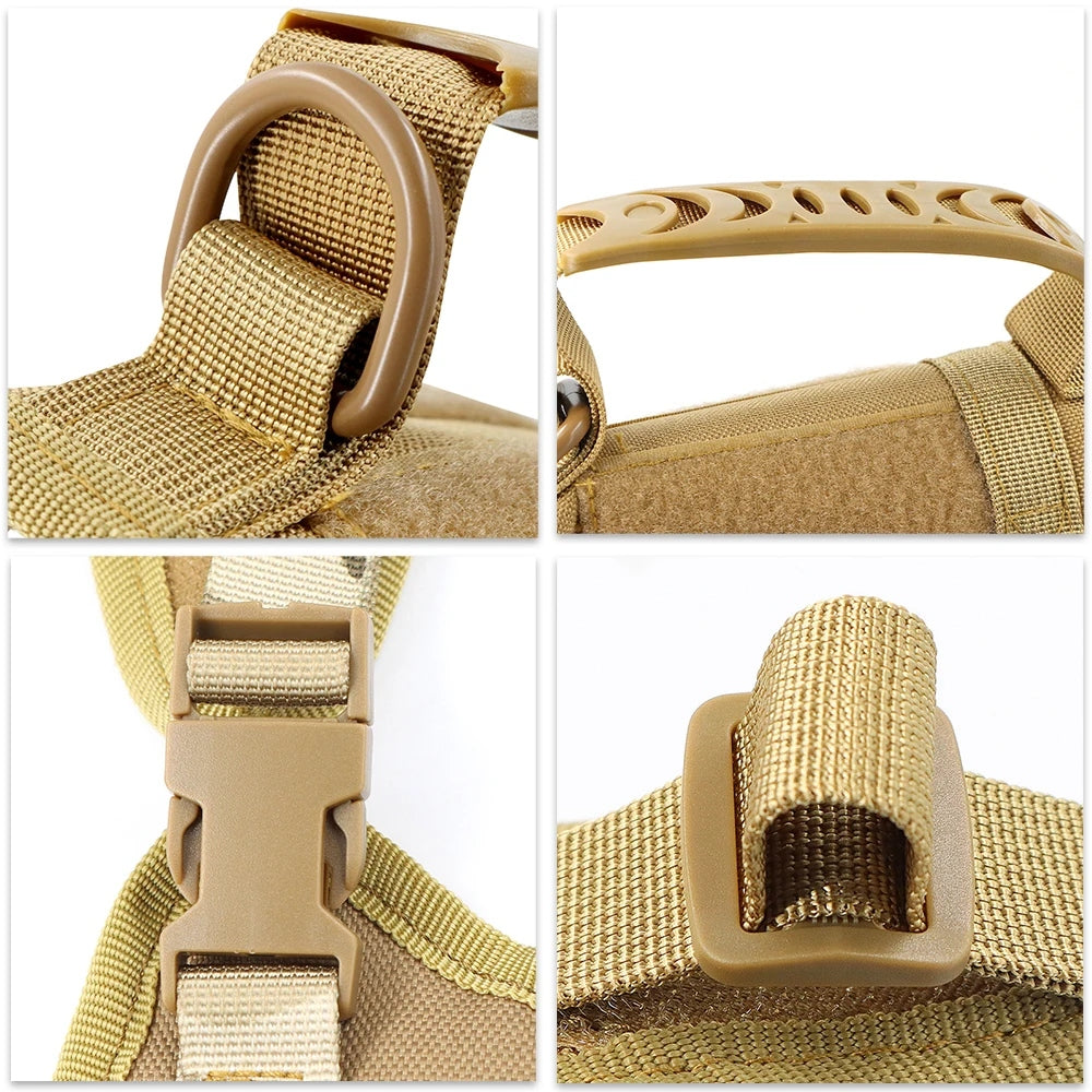 Tactical Vest Harness for Small Dog Military Brown Size other
