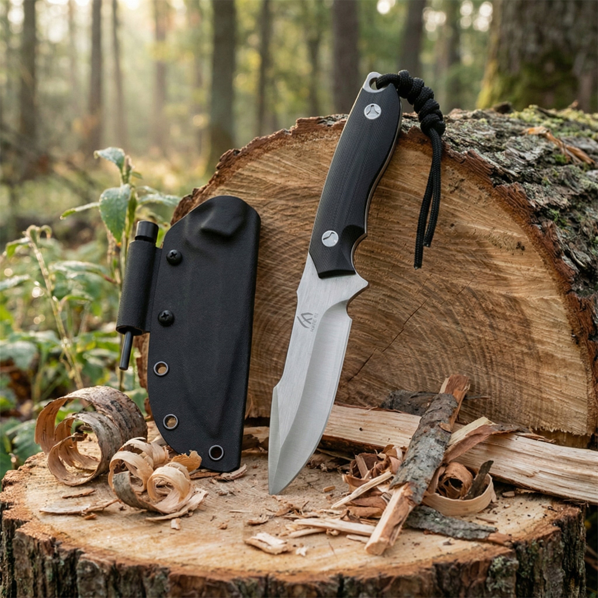 Tactical knife, hunting knife, outdoor survival knife, holiday gift