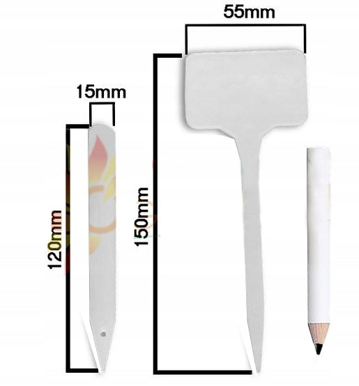 Tag PLATE Vegetable Flower Label 30pcs + PENCIL Manufacturer code 720901