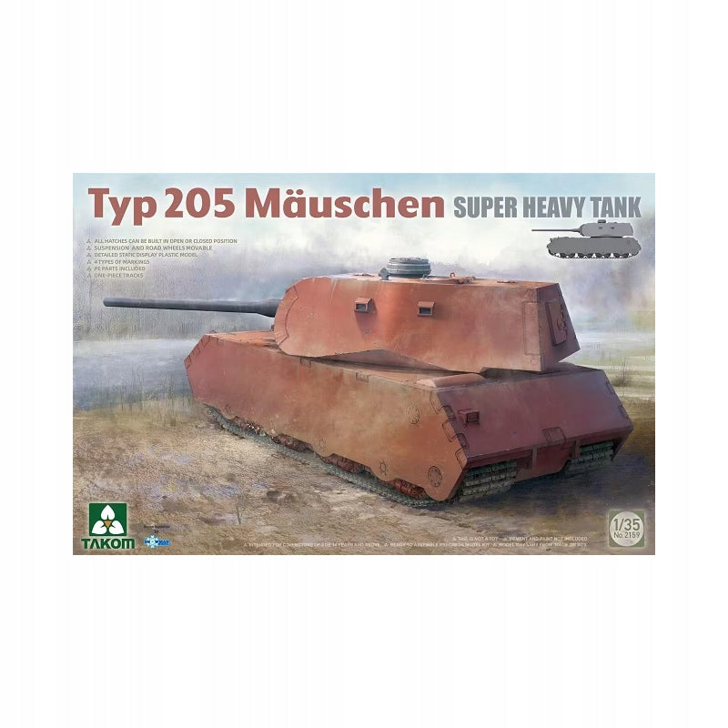 Konstrukteur Takom – Typ 205 Mäuschen Super Heavy Tank, 1/35, 2159 