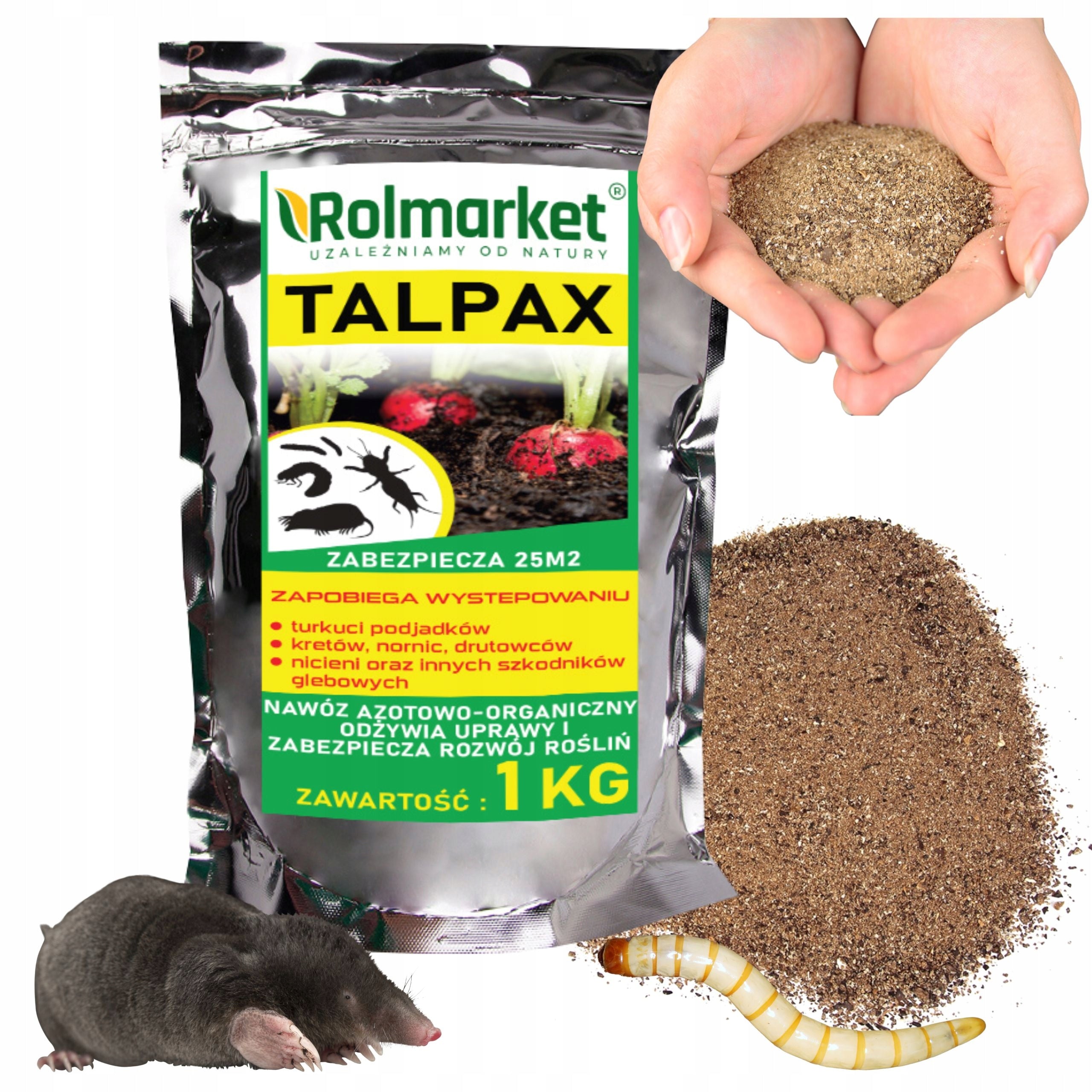 Talpax CRETE turquoise remedy 1 kg Nornice Natural grubs