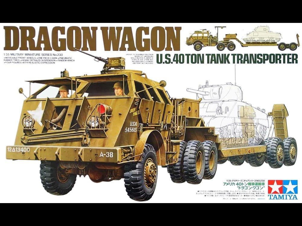 Konstruktorius Tamiya - Dragon Wagon, 1/35, 35230, 8 m.+
