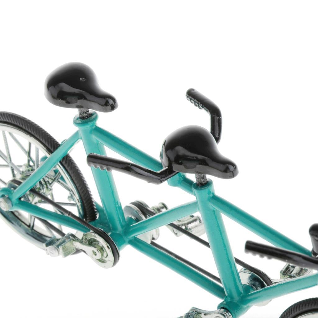 Tandem Bike Model Home Workplace Office Decoration For Men Blue Packaging status original