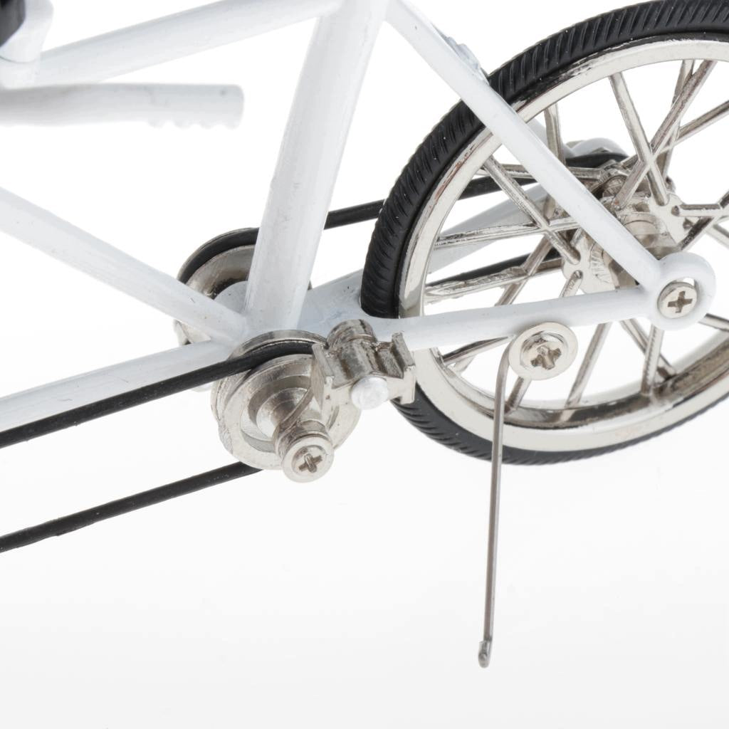 Tandem Bike Model Home Workplace Office Decoration For Men White Packaging status original