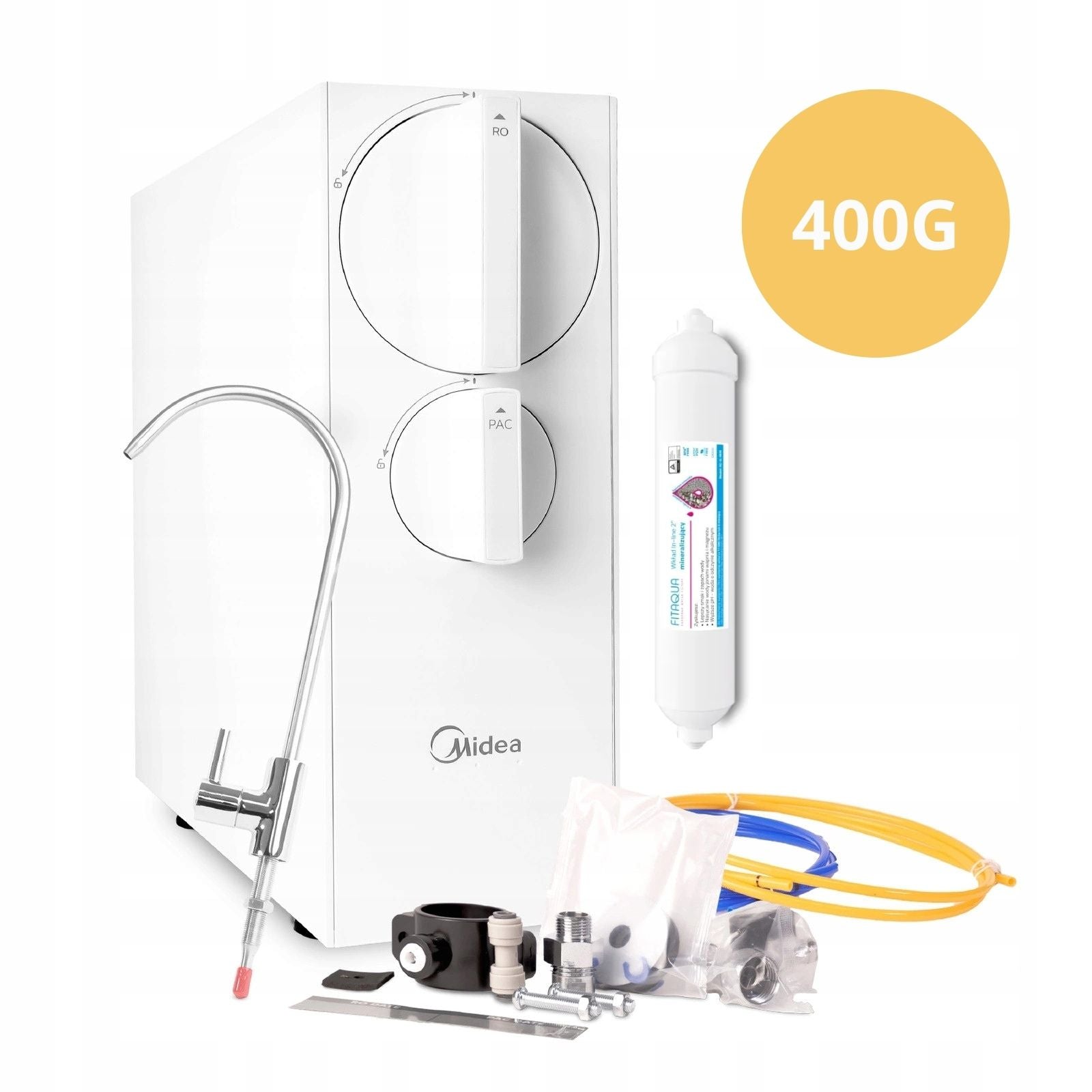 Tankless reverse osmosis Midea 400GPD RO5 Filter with mineralizer