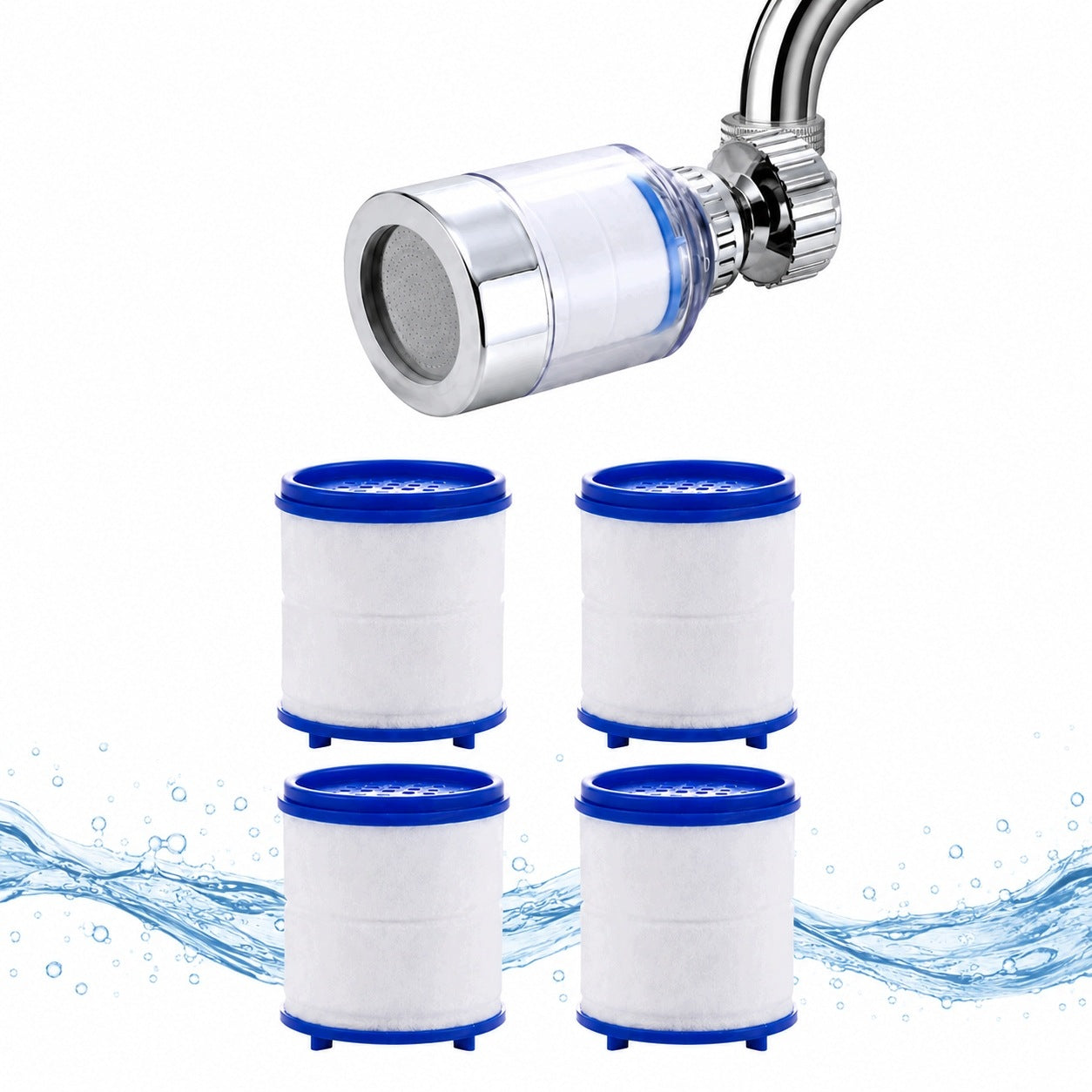 Tap Water Filter Cartridges 4 Pcs Replacement Set