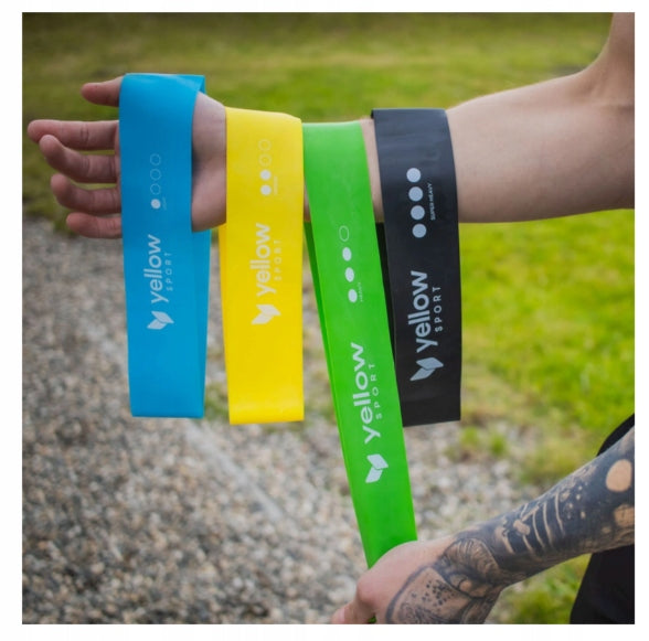 Tape loop exercise rubber resistance miniband YellowSport resistance medium 5-10kg Brand yellowSPORT