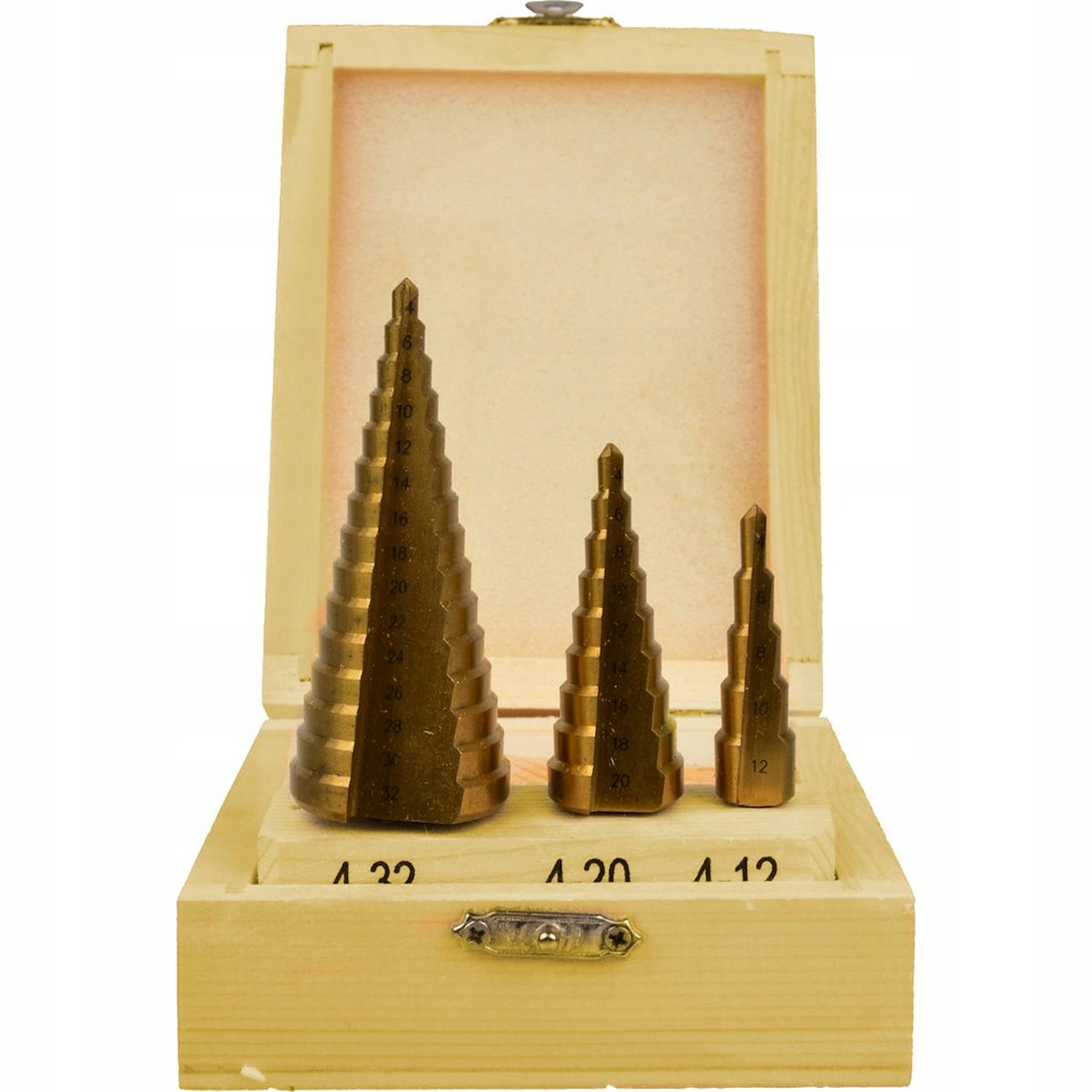 Tapered drill bits HSS TiN 4-32 mm 3 pcs. GEKO G38502 Brand Geko