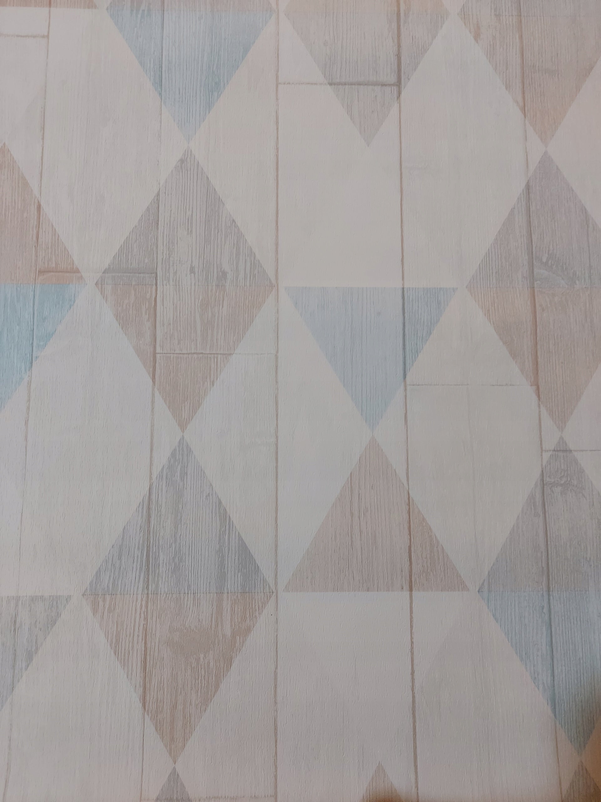 Tapetai Dutch Wallcoverings, smėlio spalvos, medienos, rombai