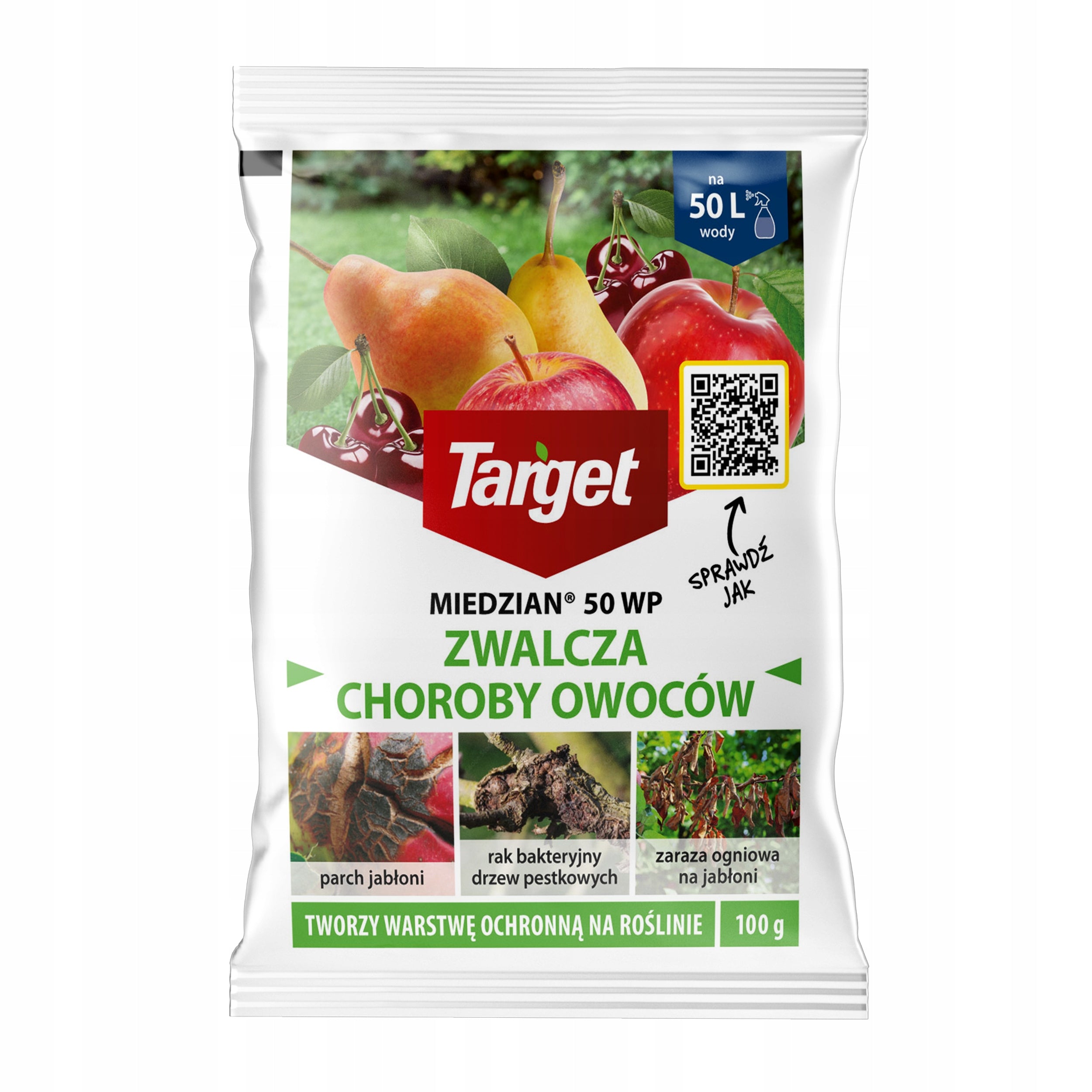 Target Copper 50 WP - Fights Plant Diseases - 100 g