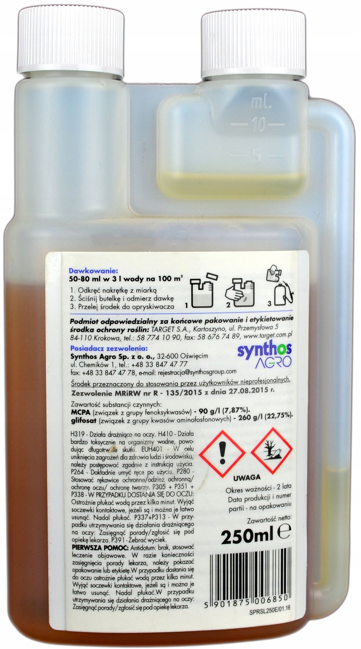 Target Sprinter Horsetail herbicide perz for weeds 250 ml Packaging status original
