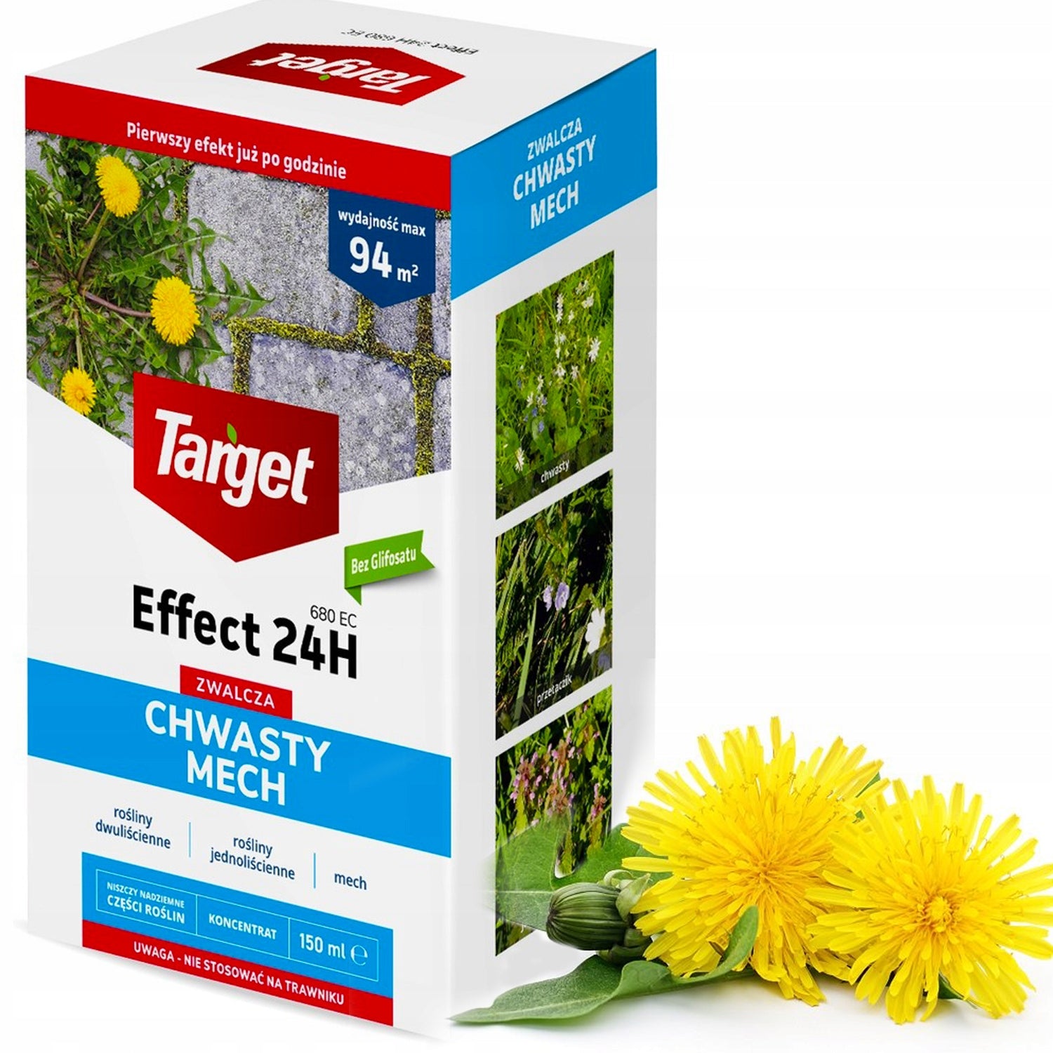 Target for weeds moss effect 24h organic without glyphosate 150ml Packaging status original