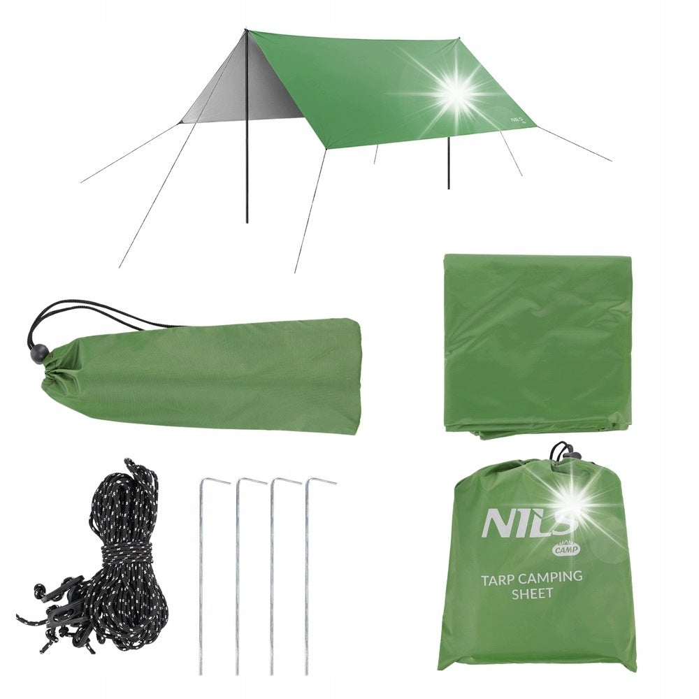 Tarp Camping Plate Waterproof Tourist 3x3 m Sun Protection NILS