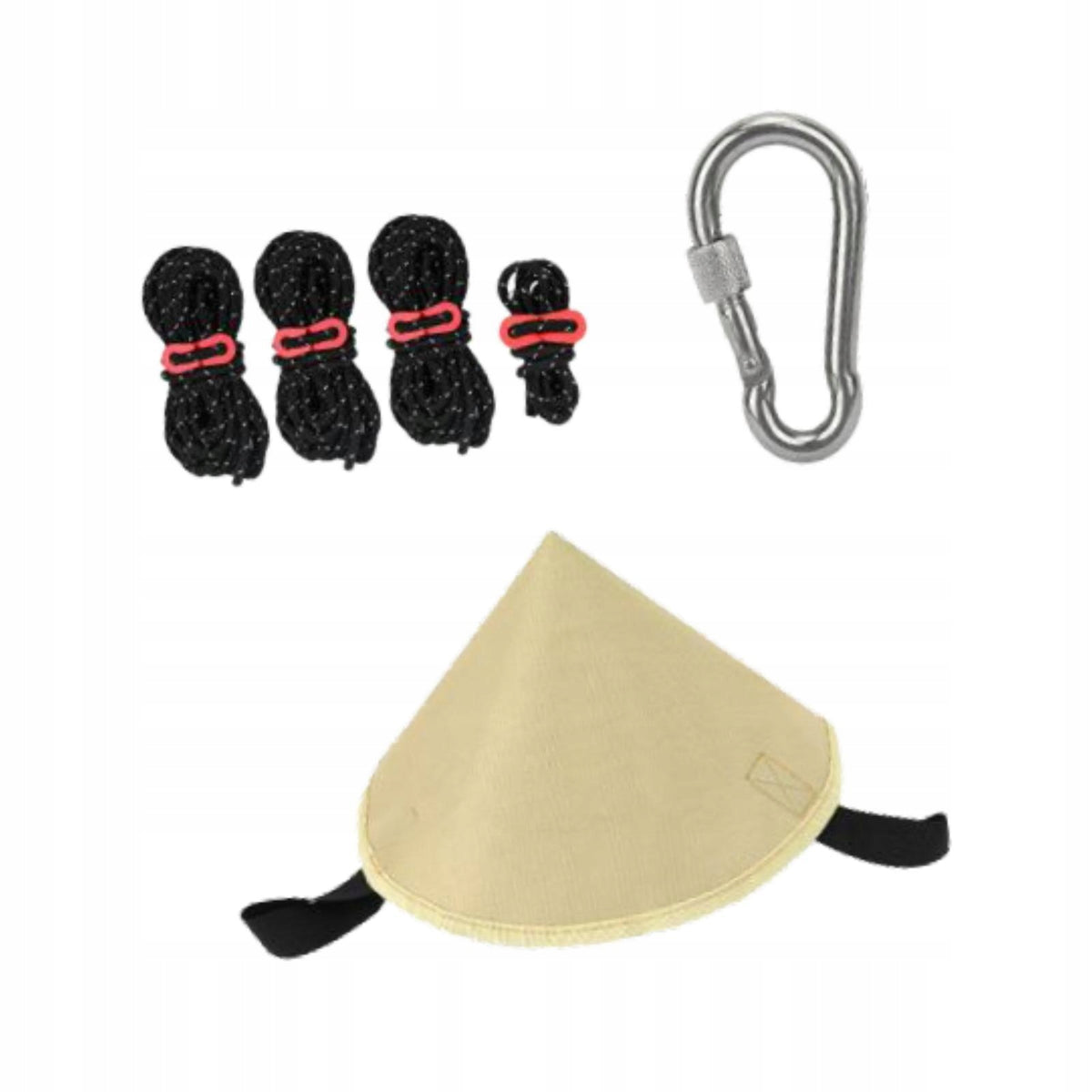 Tarp Connecting Cap Rain Protection Versatile Triangular Tent Khaki Manufacturer code 15066071041