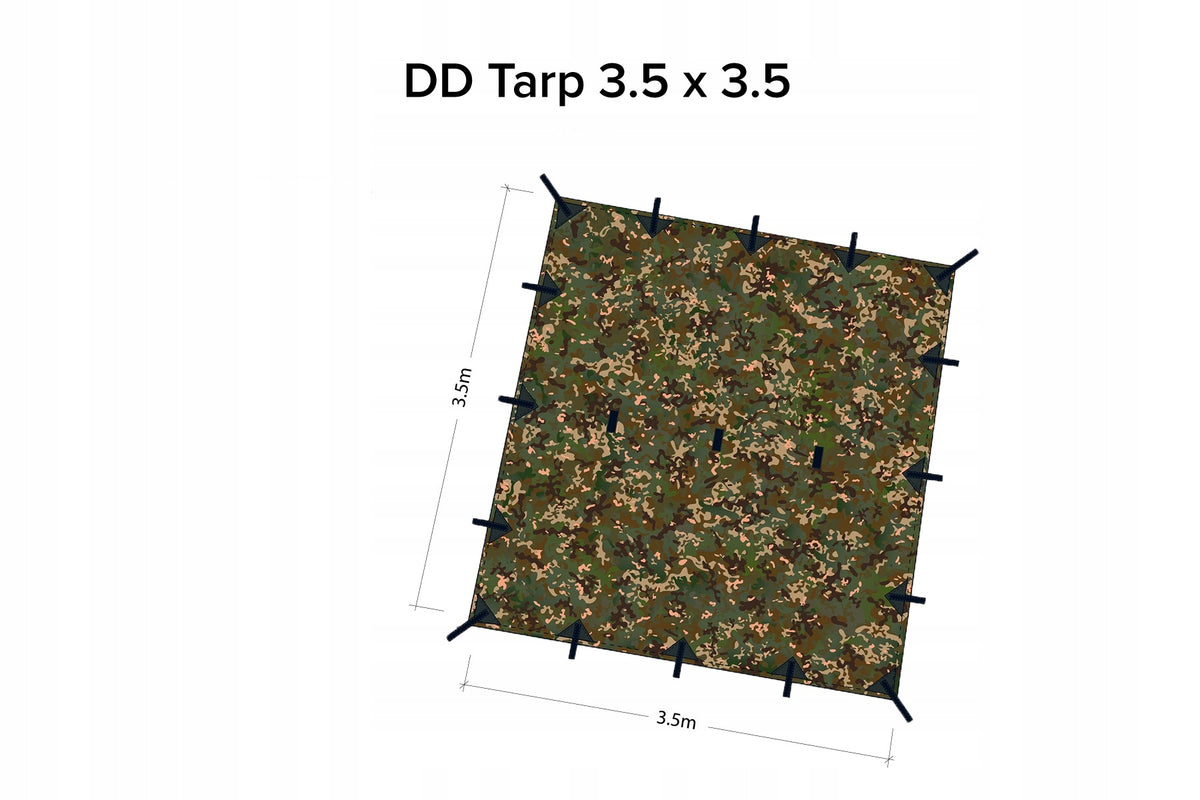 Tarp DD Hammocks 3,5x3,5 - camouflage multicam