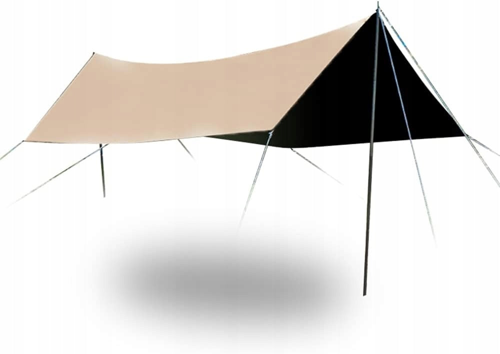 Tarp Flat Camping Tarpaulin Rainproof Sun Protection 3 x 5 m