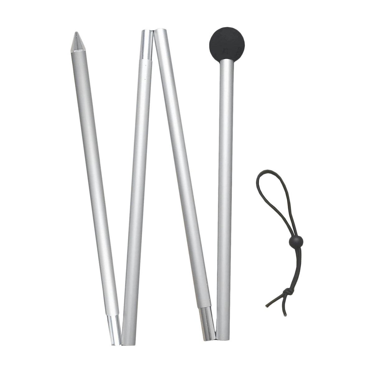 Tarp Poles Adjustable Detachable Frame Support Rods Canopy 1.6M pointed tip