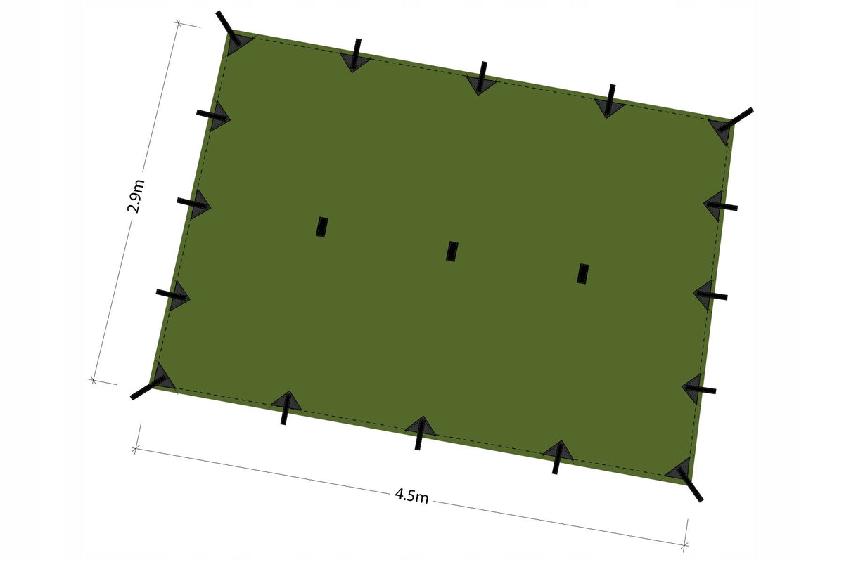 Tarp Superlight XL DD Hammocks 4,5x2,9 - olive