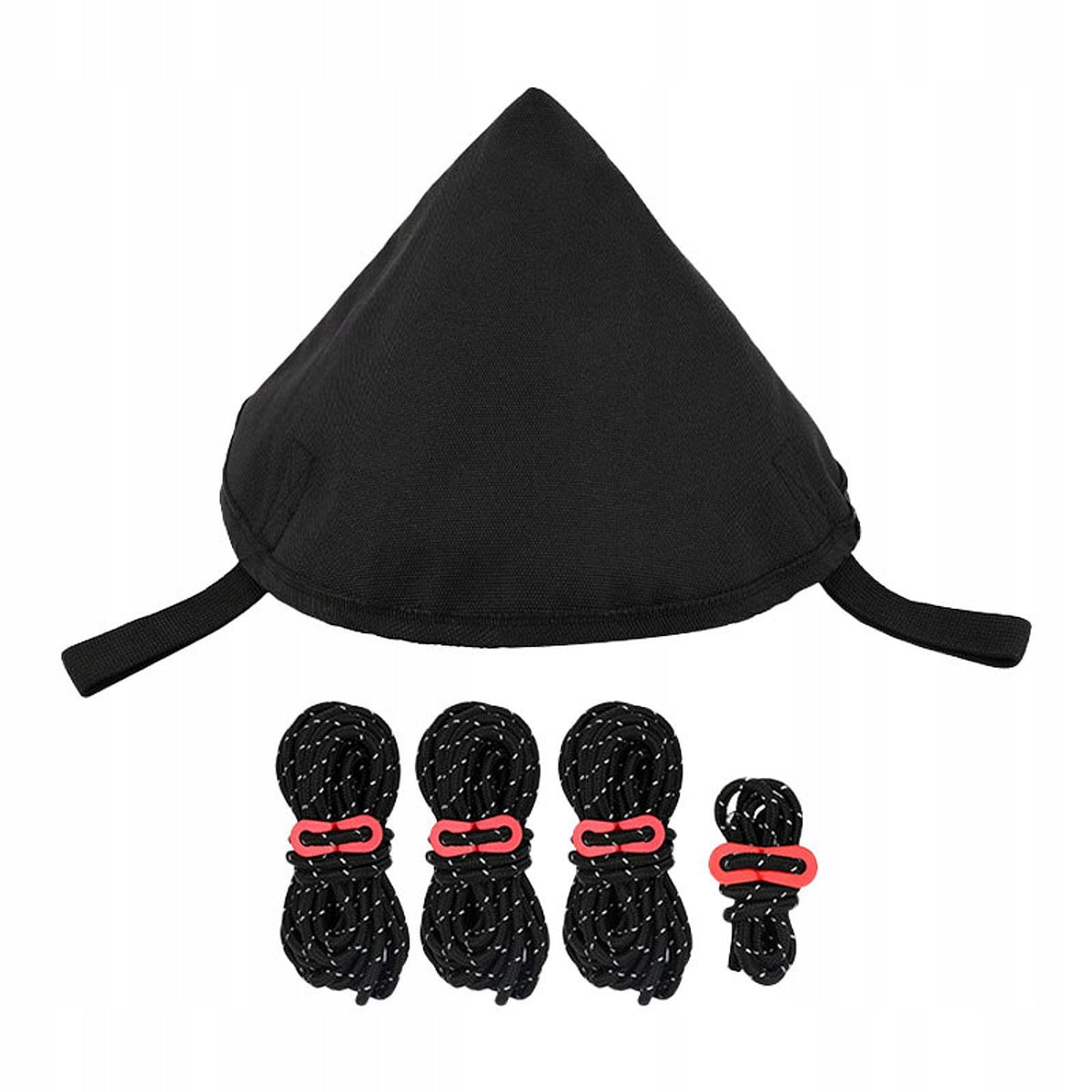 Tarp Tent Connect Cap Tent Hat Adjustable Portable Tarp Connection Black