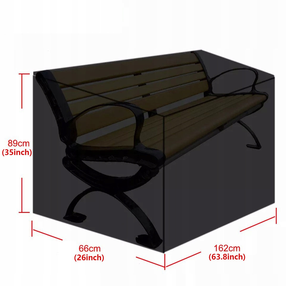 Tarpaulin Protective Cover for Garden Sofa WATERPROOF Length 162 cm