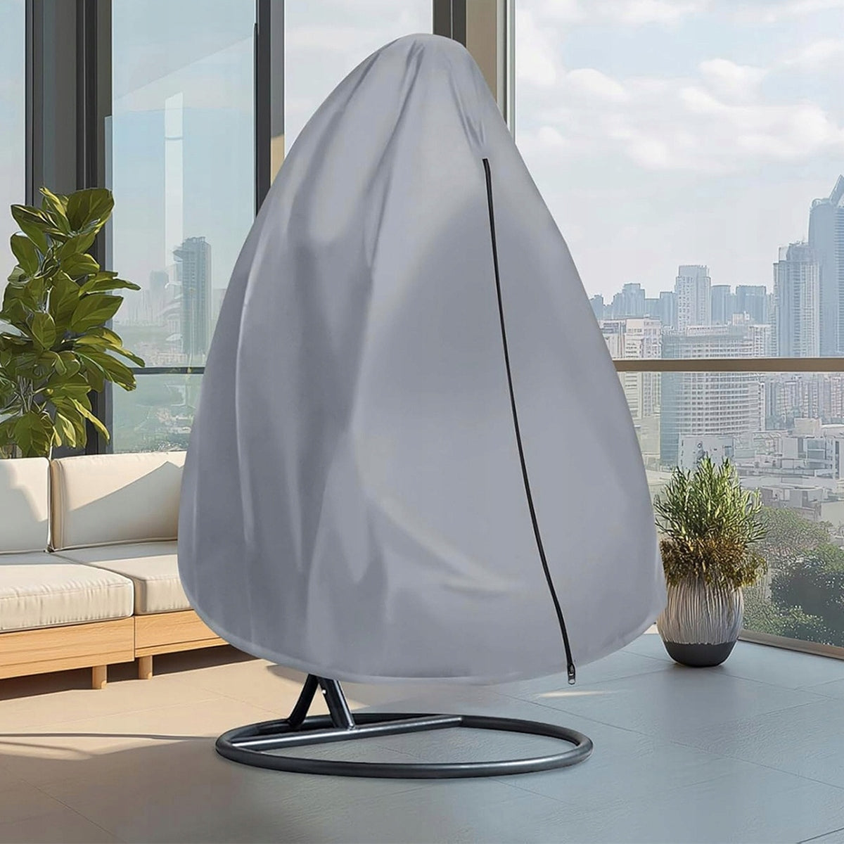 Tarpaulin cover for armchair hanging cocoon garden swing zipper basket Manufacturer no brand