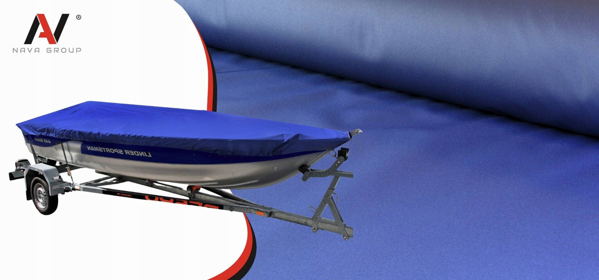Tarpaulin for Fishing Boat 330-360cm TRANSPORT Cover NAVA GROUP Manufacturer code wed270_330-360