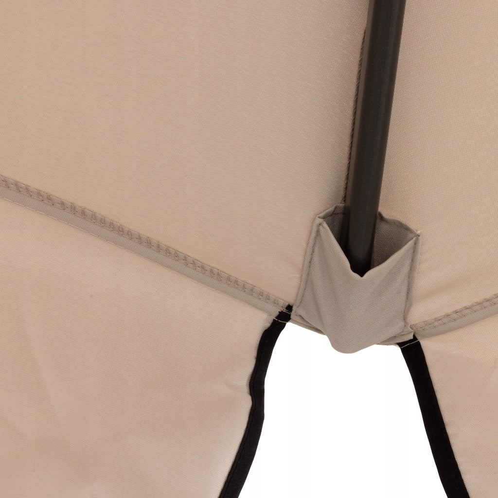 Tarrington House Garden Umbrella Large Folding 4m Aluminum Beige Diameter/width 400 cm