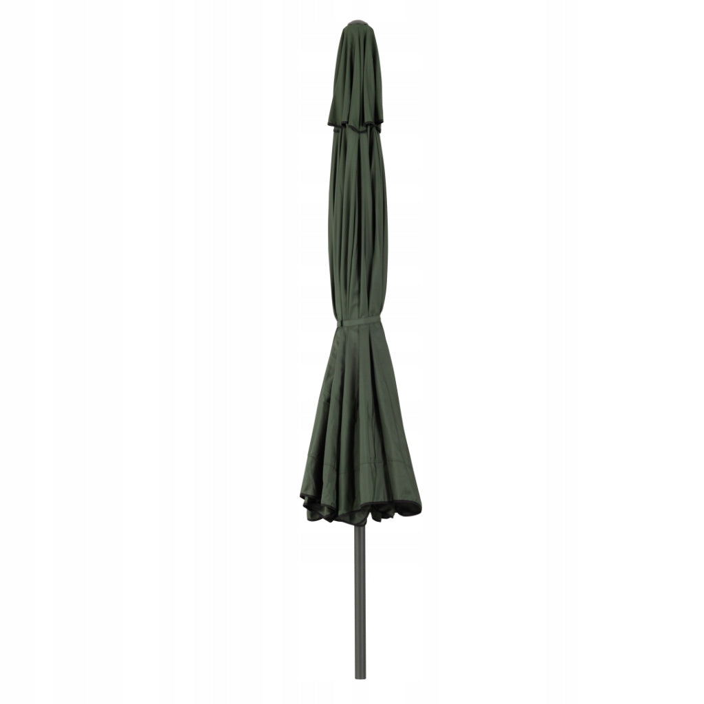 Tarrington House Garden Umbrella Large Folding 4m Aluminum Green Packaging status original