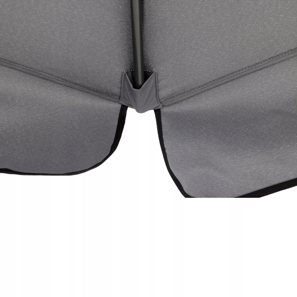 Tarrington House Garden Umbrella Large Folding 4m Aluminum Grey Diameter/width 400 cm